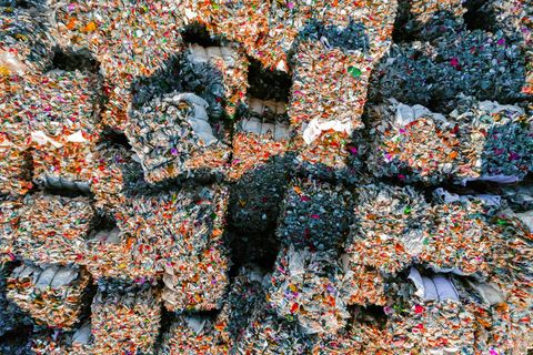Plastikmüll von oben