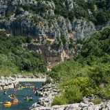 France,Ardeche,Reserve Naturelle des Gorges de l'Ardeche,Saint Remeze,Gournier,descent of the Gorges de l'Ardeche