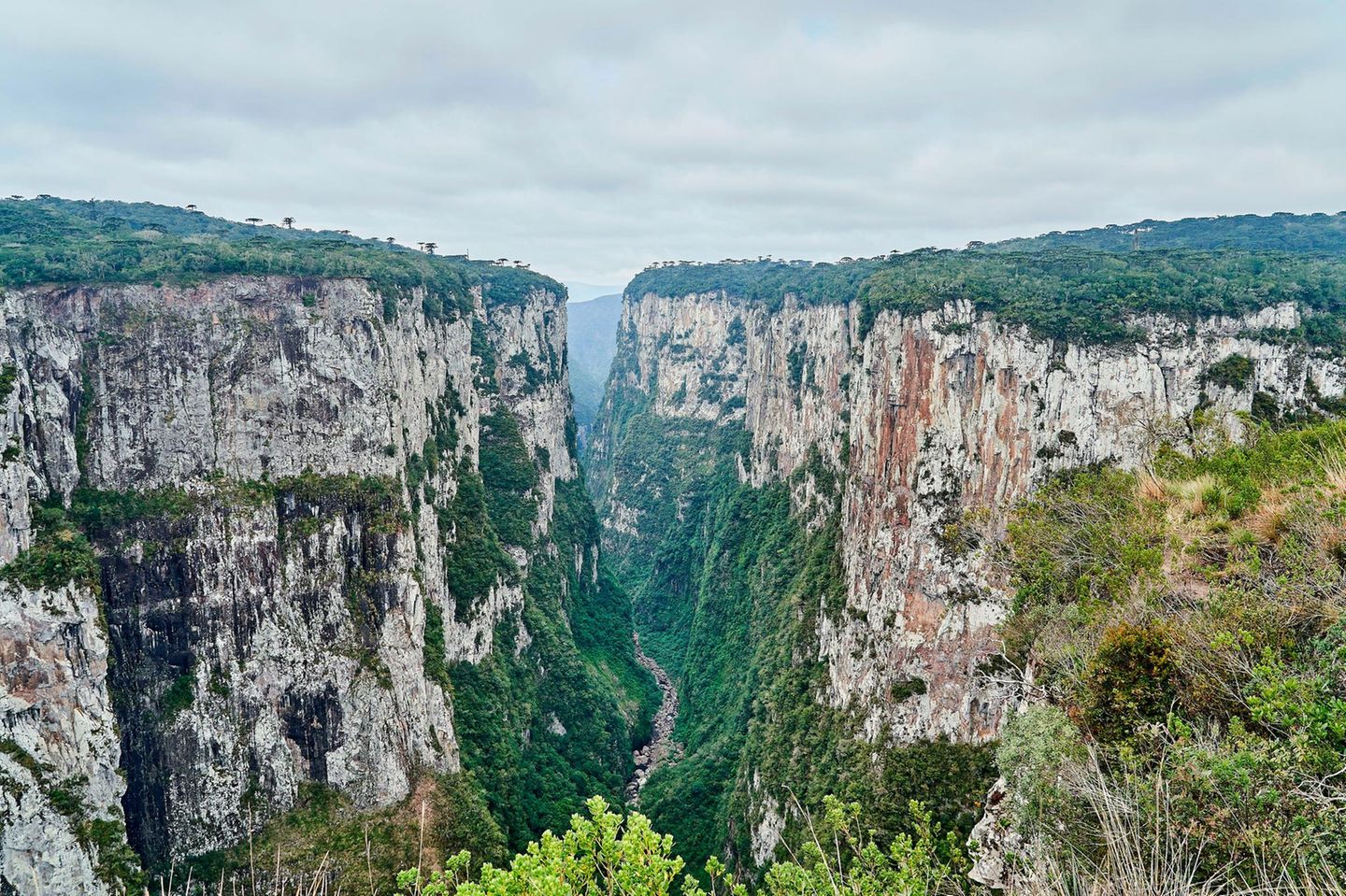 Itaimbezinho, Brasilien Itaimbezinho canyon at the Aparados da Serra National Park, located in the Serra Geral range of Rio Grande do Sul and Santa Catarina
