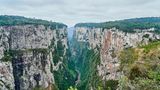 Itaimbezinho canyon at the Aparados da Serra National Park, located in the Serra Geral range of Rio Grande do Sul and Santa Catarina