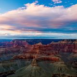 The Grand Canyon at sunset
