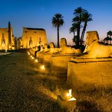 Luxor Tempel im Sonnenuntergang