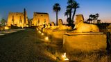 Luxor Tempel im Sonnenuntergang