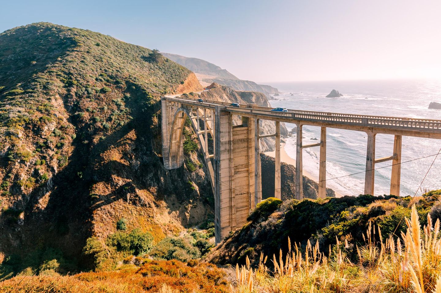 USA, Kalifornien, Highway 1 Bixby Bridge along California State Route 1, Big Sur, California, USA