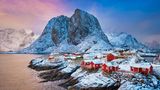Hamnoy fishing village on Lofoten Islands, Norway
