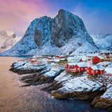 Hamnoy fishing village on Lofoten Islands, Norway