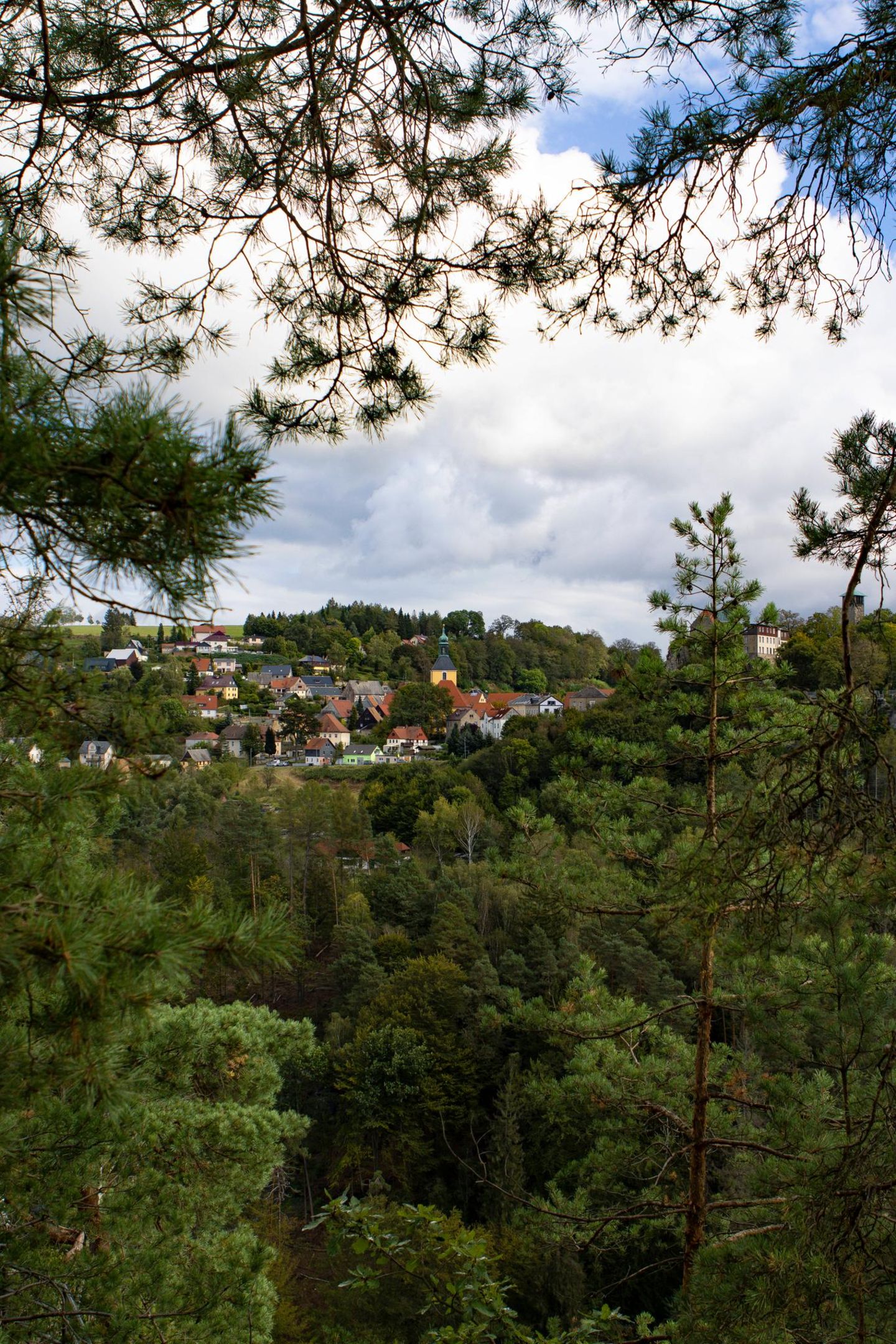 Blick auf Hohnstein