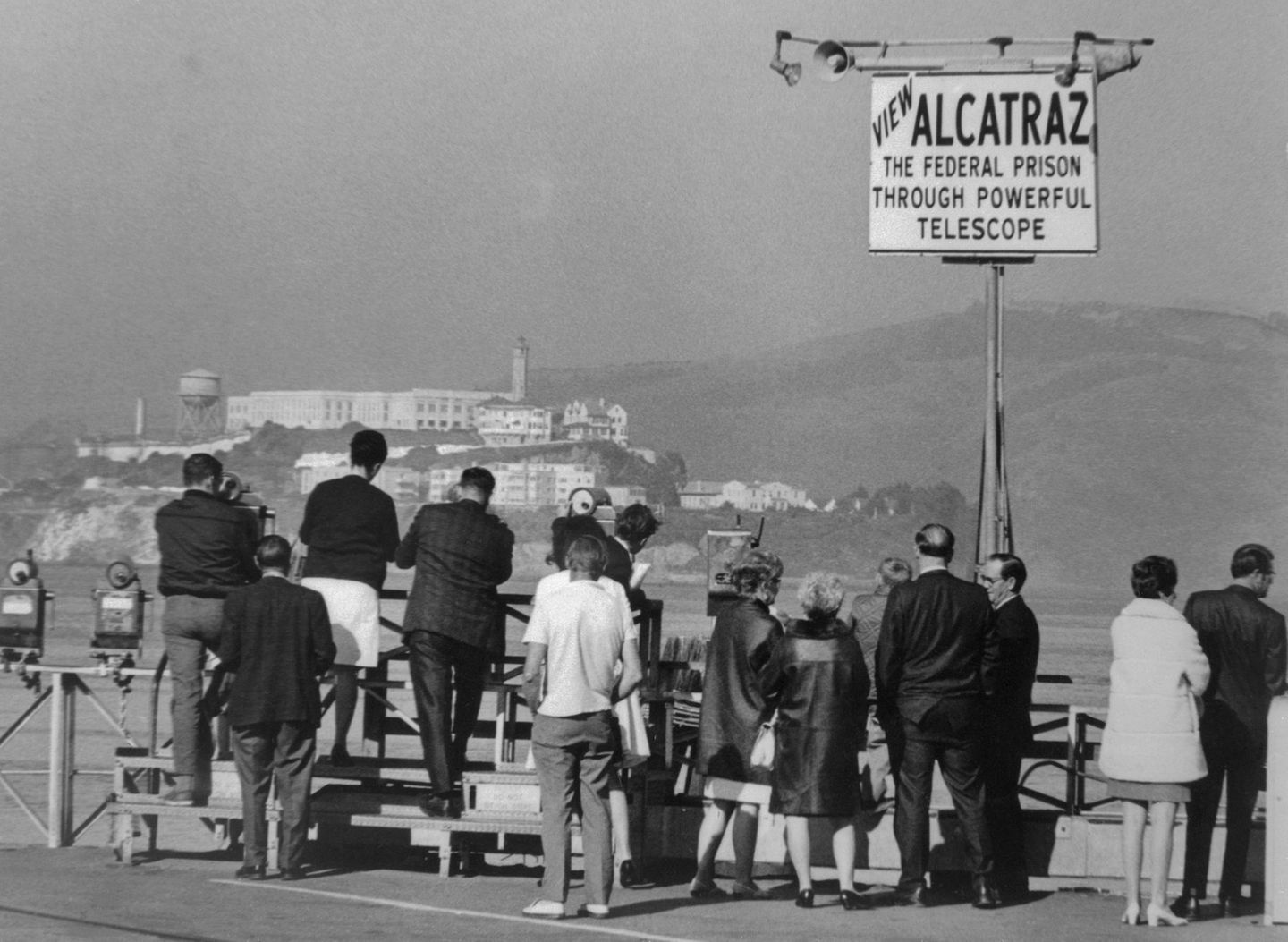 Strafvollzug in Einsamkeit Alcatraz aus der Ferne