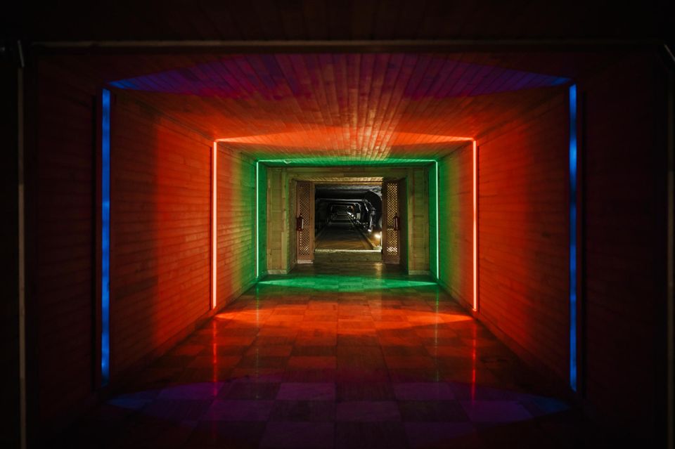 Blick in das Höhlensanatorium Duzdag