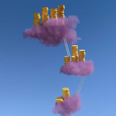 Auf rosa Geldwolken schweben: Macht Wohlstand am Ende doch glücklich - und bis zu welchem Vermögen? 
