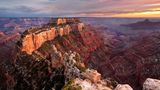 Sunset at Cape Royal, Grand Canyon, Arizona, America, USA