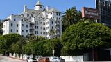The Chateau Marmont hotel on Sunset Boulevard. xkwx Sunset Boulevard, castle, USA, historic, landmark, Los Angeles, city, LA, California, famous place, building exterior, travel destinations, iconic, hotel, sign, Chateau Marmont, architecture, facade, United States, America