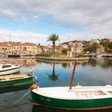 Europe, Croatia, Hvar Island, Vrboska. Known as Little Venice