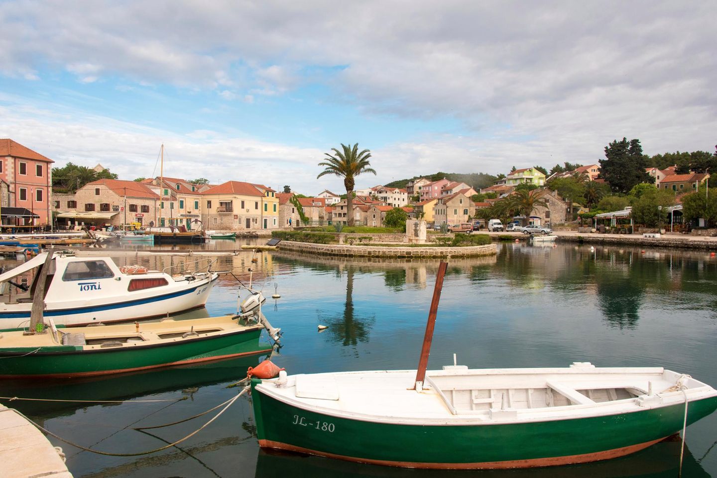 Hvar, Kroatien Europe, Croatia, Hvar Island, Vrboska. Known as Little Venice