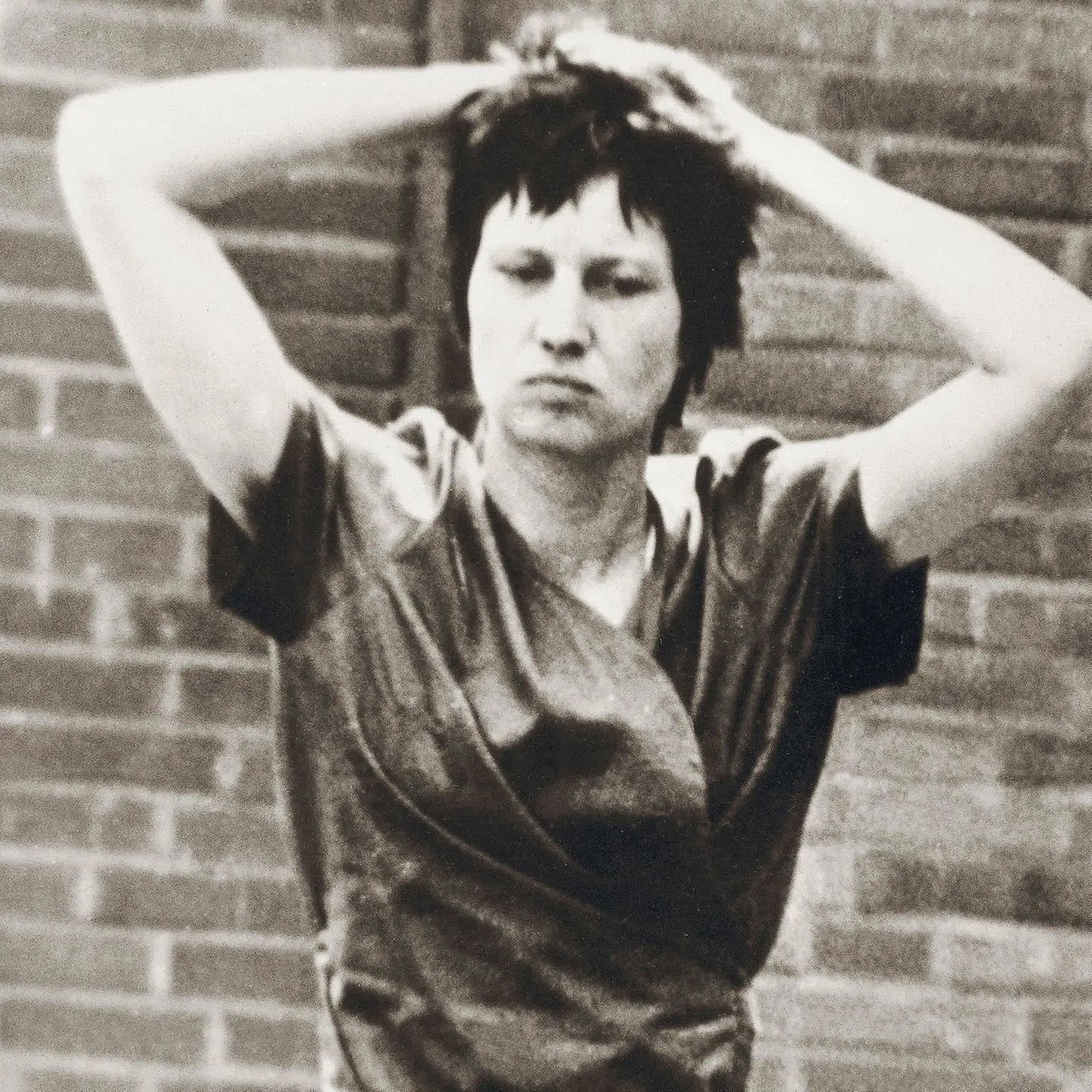 Inhaftierte RAF-Täterin Ulrike Meinhof; vor ihrem Prozess, 1975