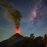 Milchstraße über dem Acatenango