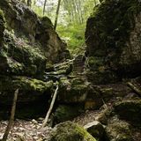 Wolfsschlucht am Premiumwanderweg Hohenwittlingensteig