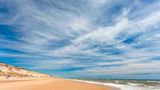 Playa del Asperillo beach in Matalascanas. Donana Natural Park, Huelva province, Costa de la Luz, Andalusia, Spain