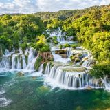 Krka Wasserfall in Norddalmatien, Kroatien
