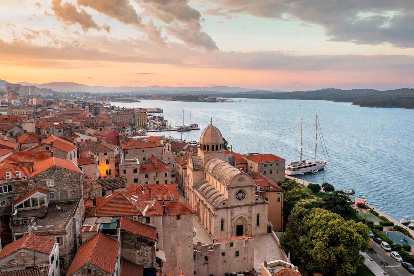 Blick auf die Altstadt von Šibenik