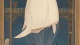 Bild einer Gruppe, die einen Zeppelinstoff bearbeitet