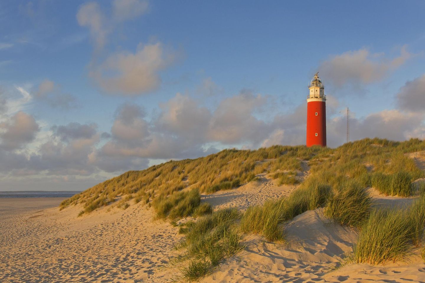 Leuchtturm Eierland: Weitsicht von oben Eierland Leuchtturm in den Dünen an der nördlichsten Spitze der niederländischen Insel Texel