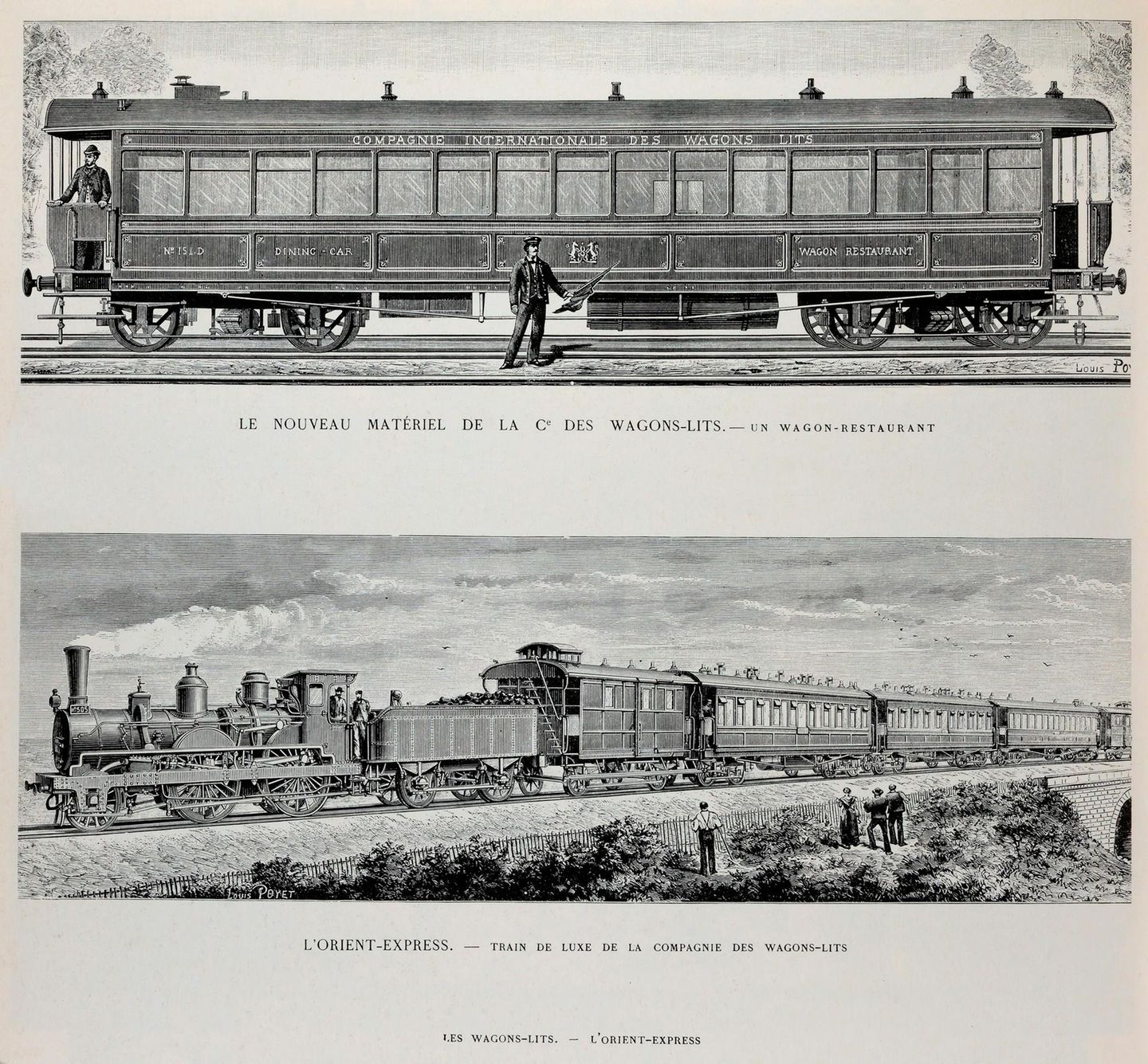 Illustration des Orient Express aus dem Jahr 1884