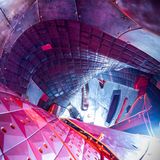 Blick in das Plasmagefäß nach Umbauarbeiten im November 2021