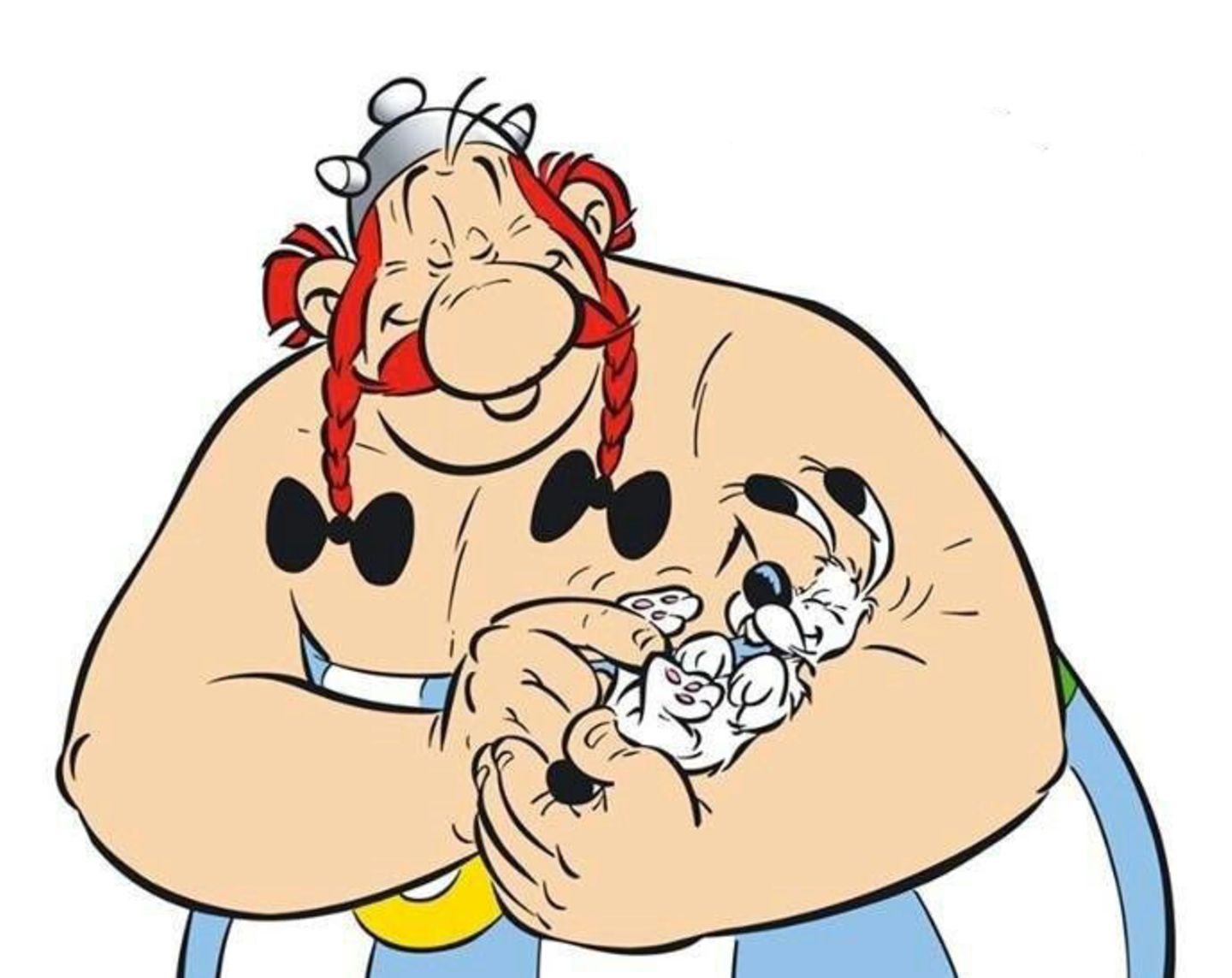 Im März 1965 tauchte der kleine schwarz-weiße Hund erstmals in einem Asterix-Abenteuer auf