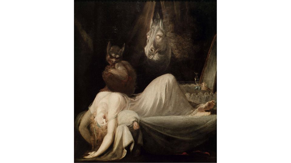 Schauriges Sinnbild eines echten Phänomens: Dieses Gemälde des Künstlers Johann Heinrich Fussli von 1781 zeigt, wie Menschen sich über Jahrhunderte hinweg die Schlafparalyse erklärten – bevor die Wissenschaft sie entzauberte