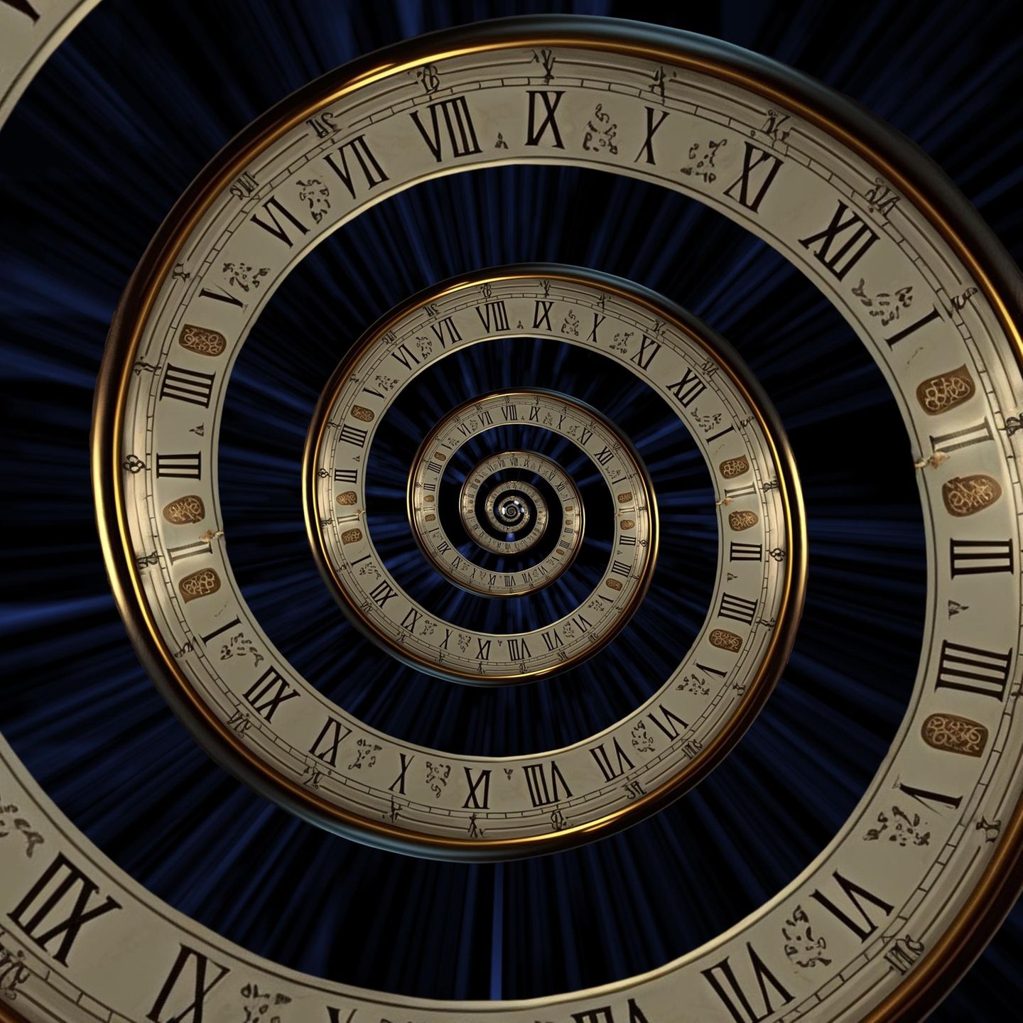 Surreale Zeitspirale