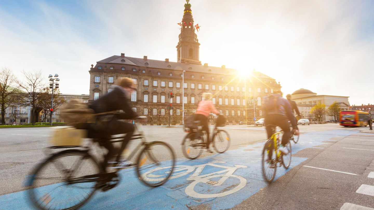 Radfahrer in Kopenhagen
