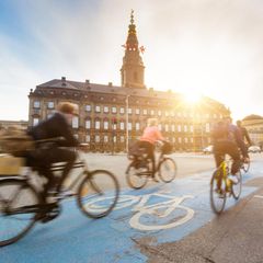 Radfahrer in Kopenhagen