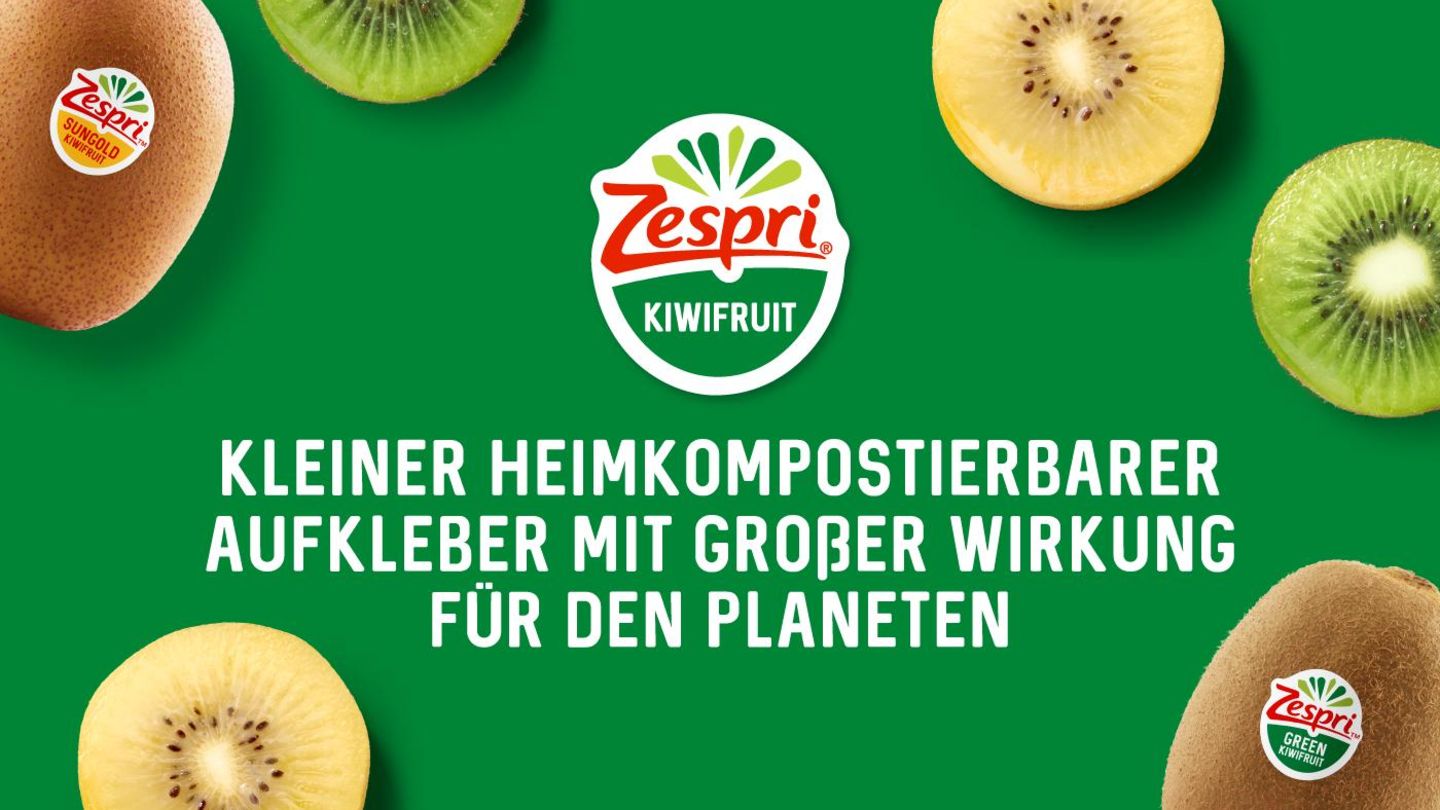 Endlich heimkompostierbar: Zespri`s neuer Fruchtaufkleber - [GEO]