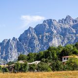 Picos de Europa, von Posada de Valdeó aus gesehen