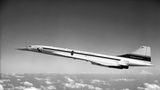 Überschallflugzeug im Testflug