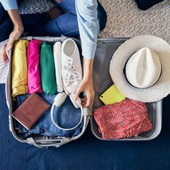 Perfekt gepackter Koffer