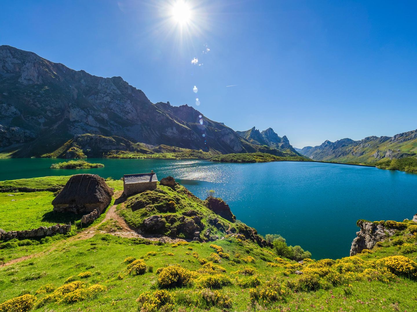 Lago Del Valle im Somiedo National Park in Asturien