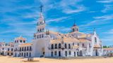    Neuer Hitzerekord in Spanien hier Sanctuary of our lady of Rocio in Spain, Hueva  Der spanische Wetterdienst meldete am Montag die landesweit bislang höchste jemals in einem Juni gemessene Temperatur: Sie wurde bereits am Samstag in der spanischen Stadt Huelva registriert und übertraf mit 46 Grad Celsius den bisherigen Juni-Rekord aus dem Jahr 1965, der damals mit 45,2 Grad in Sevilla erreicht worden war. 