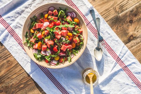 Melonen-Salat mit Minze