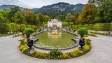 Schloss Linderhof, Blick vom Park zum Schloss