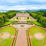 Schloss Herrenchiemsee aus der Vogelperspektive