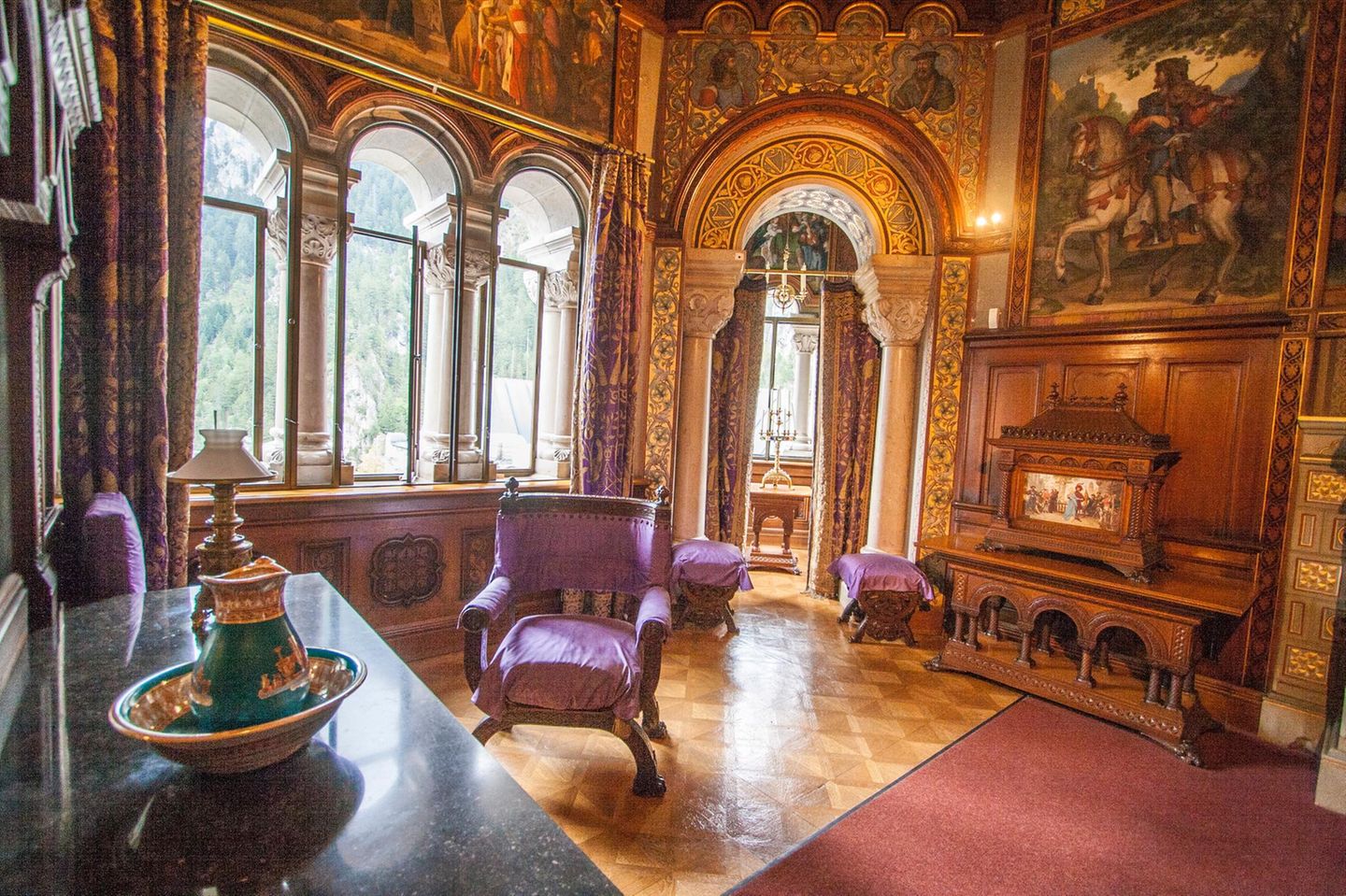 Auf der Höhe der Zeit Innenansicht von Schloss Neuschwanstein