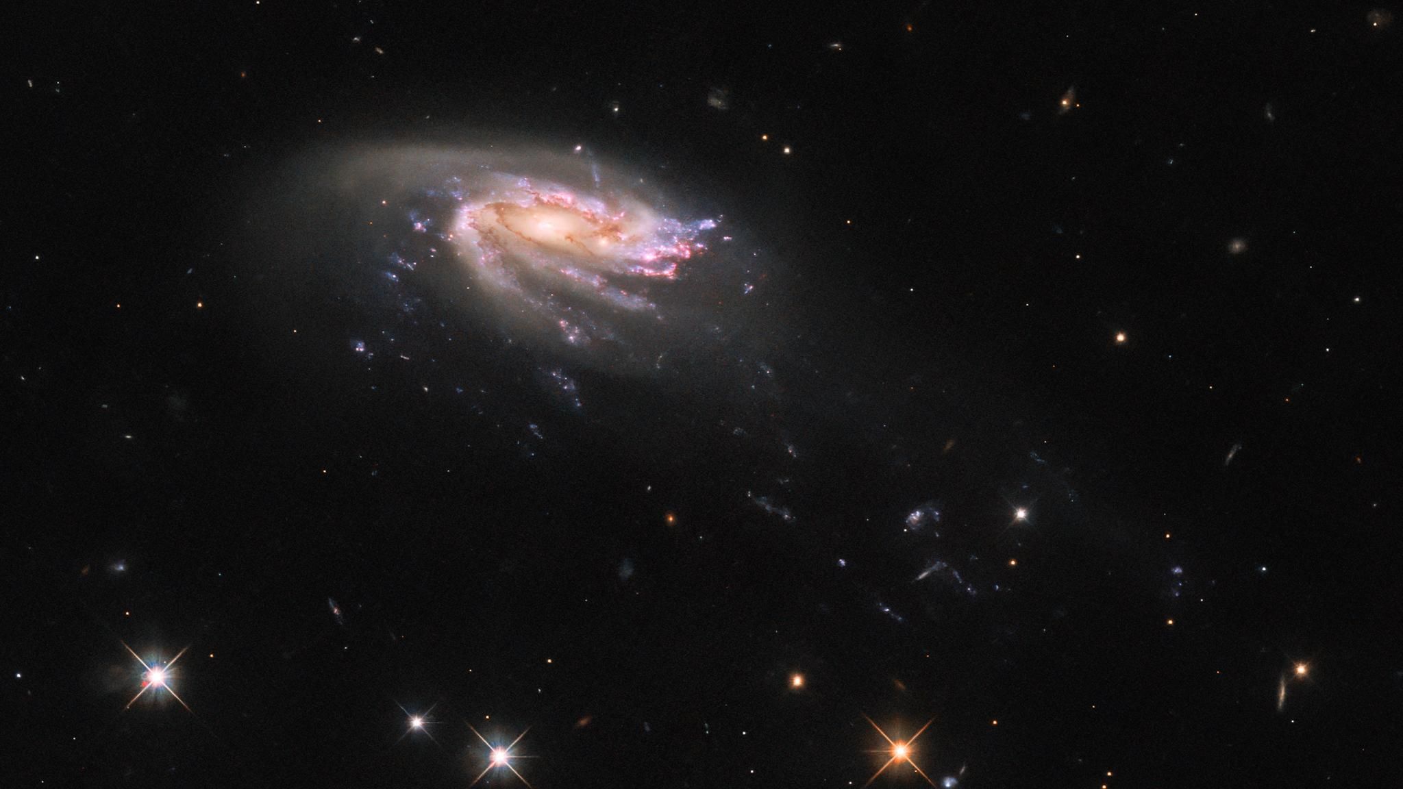 Galaxie inmitten den Weiten des Universums