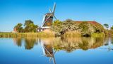 Windmühle Seriemer Mühle bei Neuharlingersiel, Ostfriesland