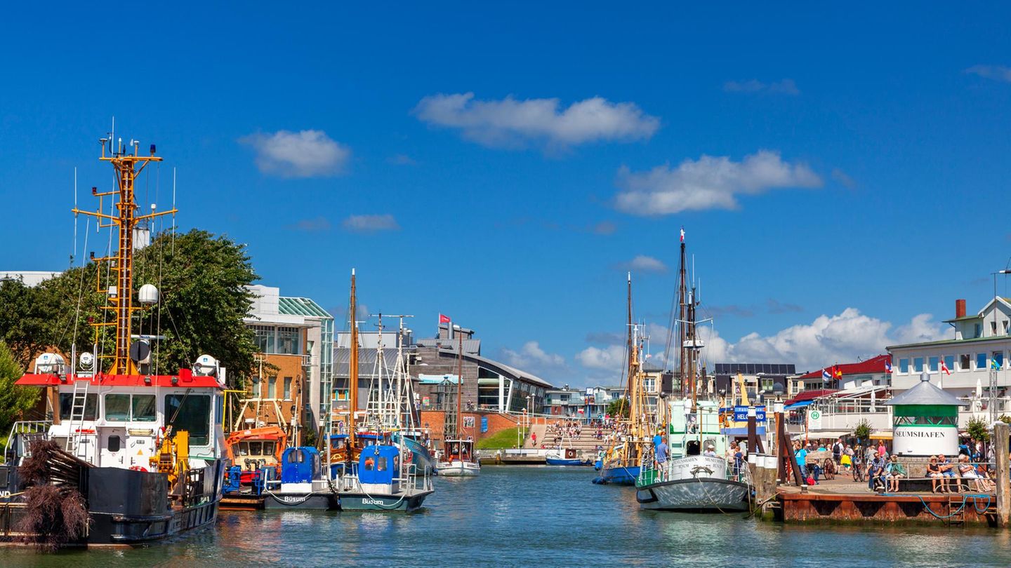 Hafen und Museumshafen in Büsum