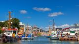 Hafen und Museumshafen in Büsum