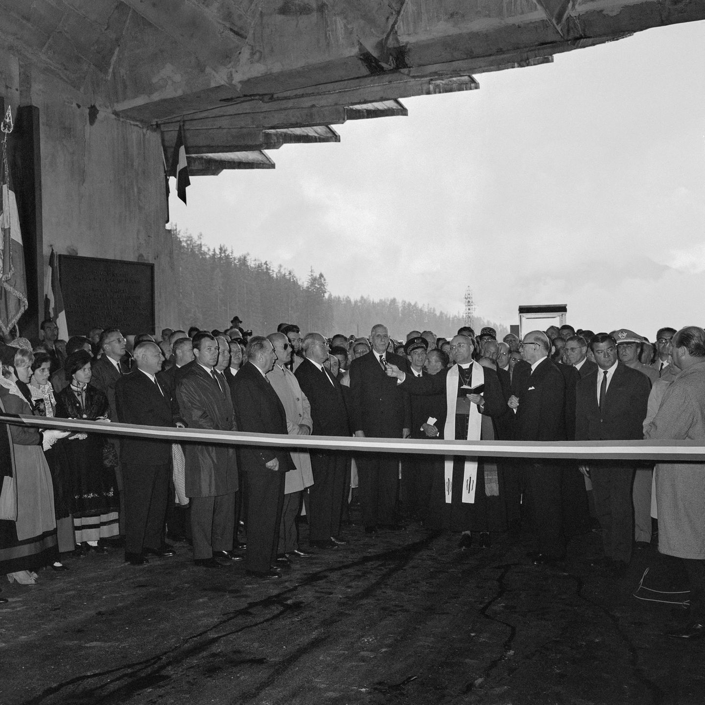Einweihungsfeier des Montblanc-Tunnel