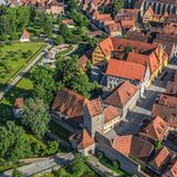 Blick auf Dinkelsbühl aus der Vogelperspektive