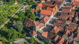 Blick auf Dinkelsbühl aus der Vogelperspektive